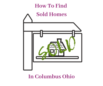 How To Find Sold Homes In Columbus sign