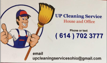 Business Card for Up Cleaning Service