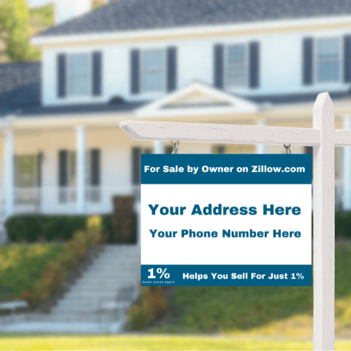 custom for sale by owner sign created by Seller Assist for homeowners